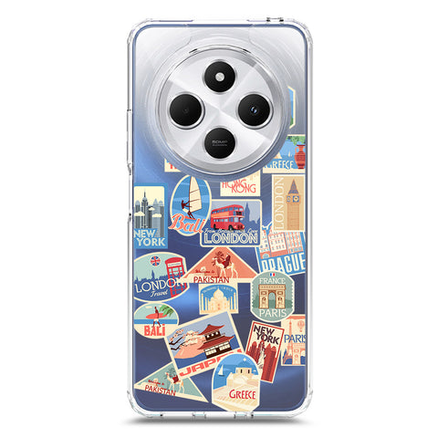 Xiaomi Poco C75 Cover - Personalised Boarding Pass Ticket Series - Clear Phone Case - Soft Silicon Borders