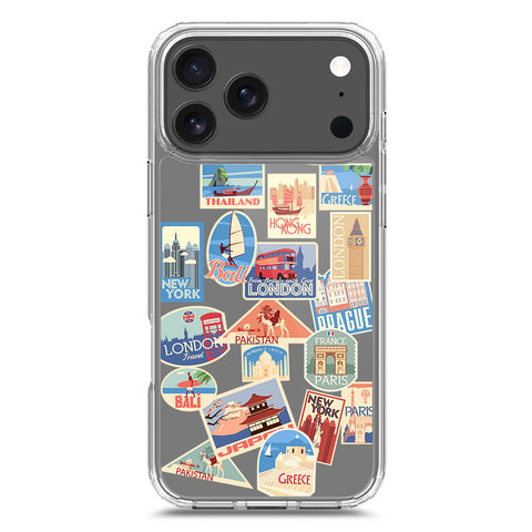 iPhone 17 Pro Max Cover - Personalised Boarding Pass Ticket Series - Clear Phone Case - Soft Silicon Borders