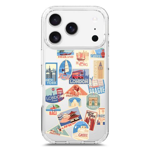 iPhone 17 Pro Cover - Personalised Boarding Pass Ticket Series - Clear Phone Case - Soft Silicon Borders