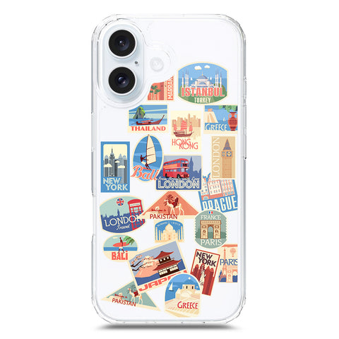 iPhone 17 Cover - Personalised Boarding Pass Ticket Series - Clear Phone Case - Soft Silicon Borders