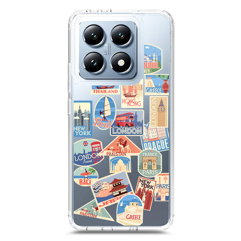 Xiaomi 14T Cover - Personalised Boarding Pass Ticket Series - Clear Phone Case - Soft Silicon Borders