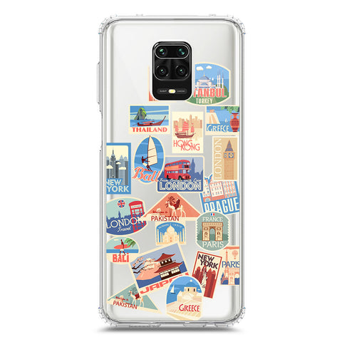 Xiaomi Redmi Note 9 Pro Max Cover - Personalised Boarding Pass Ticket Series - Clear Phone Case - Soft Silicon Borders