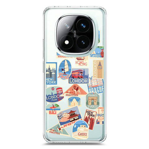 Xiaomi Redmi Note 14 Pro Plus 5G Cover - Personalised Boarding Pass Ticket Series - Clear Phone Case - Soft Silicon Borders
