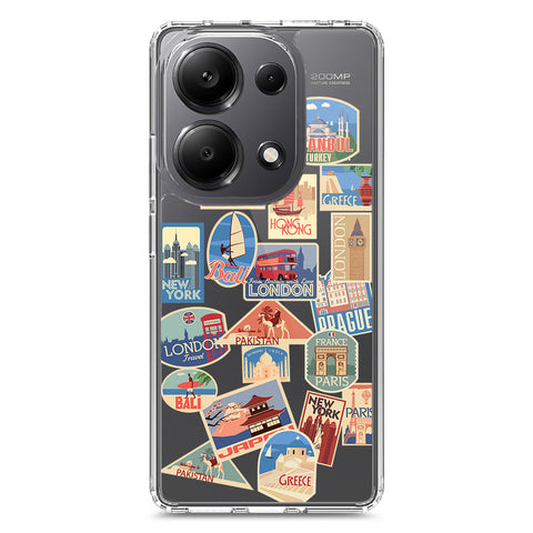 Xiaomi Redmi Note 13 Pro 4G Cover - Personalised Boarding Pass Ticket Series - Clear Phone Case - Soft Silicon Borders