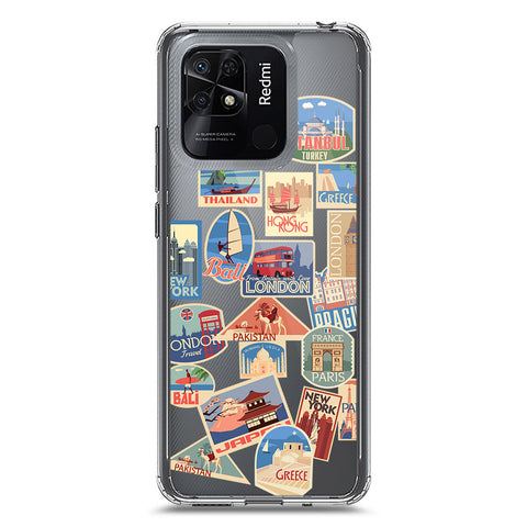 Xiaomi Redmi 10C Cover - Personalised Boarding Pass Ticket Series - Clear Phone Case - Soft Silicon Borders