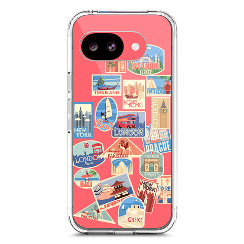 Google Pixel 10a Cover - Personalised Boarding Pass Ticket Series - Clear Phone Case - Soft Silicon Borders