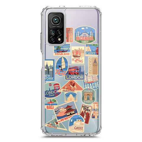 Xiaomi Mi 10T Cover - Personalised Boarding Pass Ticket Series - Clear Phone Case - Soft Silicon Borders