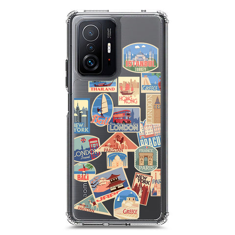 Xiaomi Mi 11T Cover - Personalised Boarding Pass Ticket Series - Clear Phone Case - Soft Silicon Borders