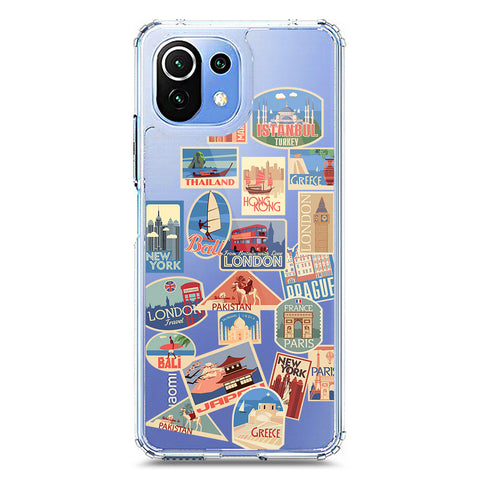 Xiaomi 11 Lite 5G NE Cover - Personalised Boarding Pass Ticket Series - Clear Phone Case - Soft Silicon Borders