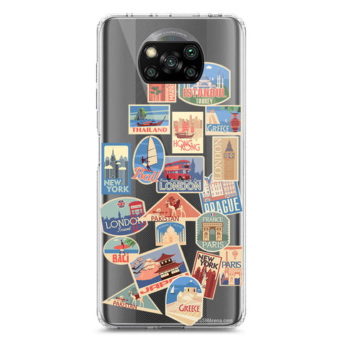 Xiaomi Poco X3 Pro Cover - Personalised Boarding Pass Ticket Series - Clear Phone Case - Soft Silicon Borders