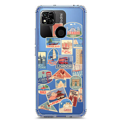 Xiaomi Redmi 9C Cover - Personalised Boarding Pass Ticket Series - Clear Phone Case - Soft Silicon Borders