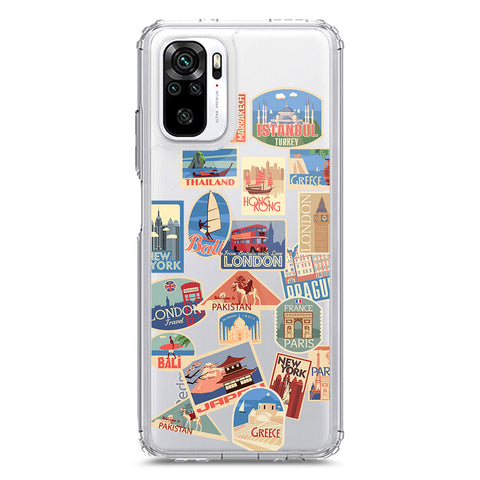 Xiaomi Redmi Note 10 4G Cover - Personalised Boarding Pass Ticket Series - Clear Phone Case - Soft Silicon Borders