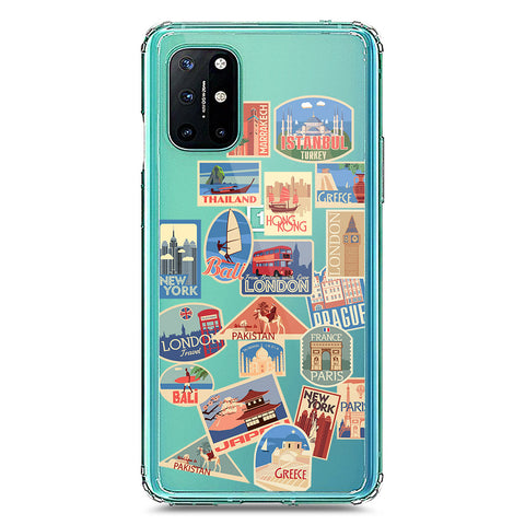 OnePlus 8T Cover - Personalised Boarding Pass Ticket Series - Clear Phone Case - Soft Silicon Borders