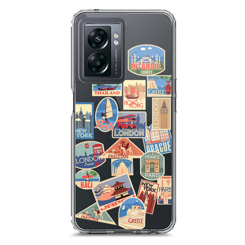 Oppo A57 4G 2022 Cover - Personalised Boarding Pass Ticket Series - Clear Phone Case - Soft Silicon Borders