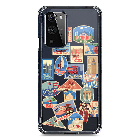 OnePlus 9 Pro Cover - Personalised Boarding Pass Ticket Series - Clear Phone Case - Soft Silicon Borders
