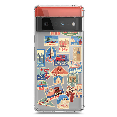 Google Pixel 6 Pro Cover - Personalised Boarding Pass Ticket Series - Clear Phone Case - Soft Silicon Borders