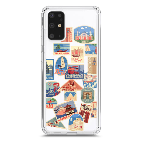 Samsung Galaxy S20 Plus Cover - Personalised Boarding Pass Ticket Series - Clear Phone Case - Soft Silicon Borders