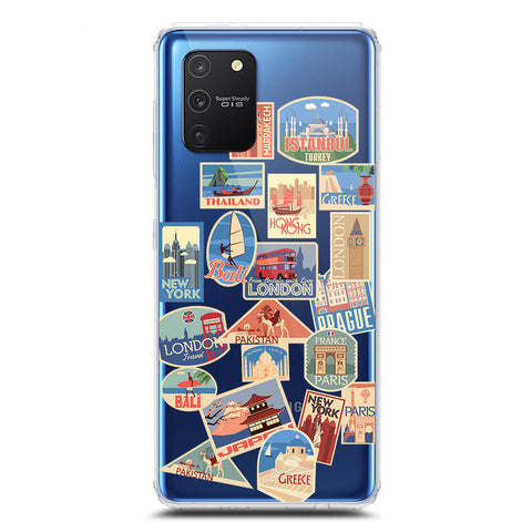 Samsung Galaxy S10 Lite Cover - Personalised Boarding Pass Ticket Series - Clear Phone Case - Soft Silicon Borders