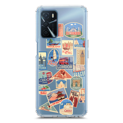 Oppo A55 5G Cover - Personalised Boarding Pass Ticket Series - Clear Phone Case - Soft Silicon Borders