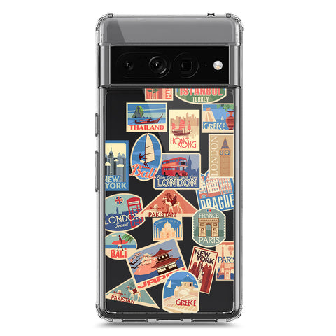 Google Pixel 7 Pro Cover - Personalised Boarding Pass Ticket Series - Clear Phone Case - Soft Silicon Borders