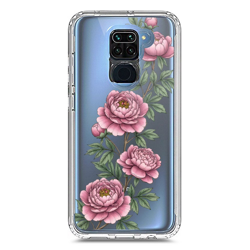 Xiaomi Redmi 10X 4G Cover - Velvet Bloom Series - Clear Phone Case - Soft Silicon Borders