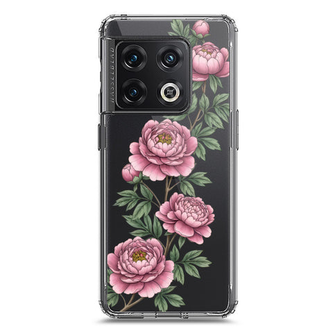 OnePlus 10 Pro Cover - Velvet Bloom Series - Clear Phone Case - Soft Silicon Borders
