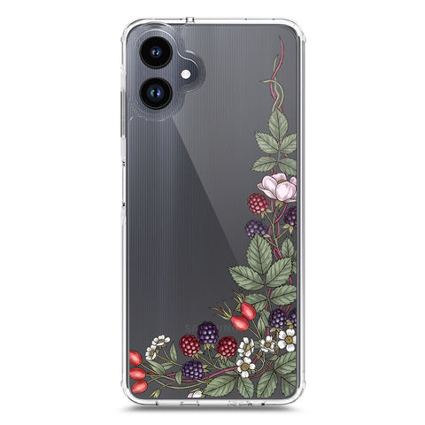 Samsung Galaxy A06 Cover - Velvet Bloom Series - Clear Phone Case - Soft Silicon Borders