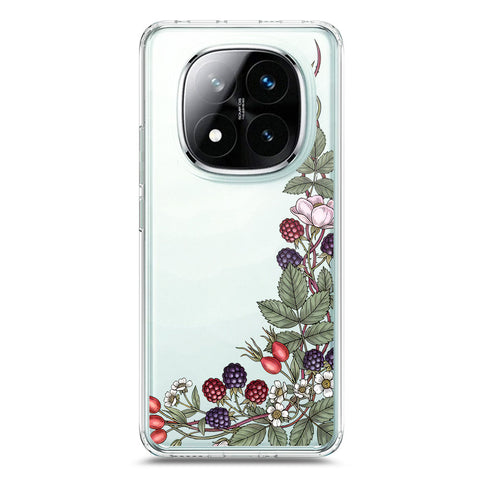 Xiaomi Redmi Note 14 Pro 4G Cover - Velvet Bloom Series - Clear Phone Case - Soft Silicon Borders