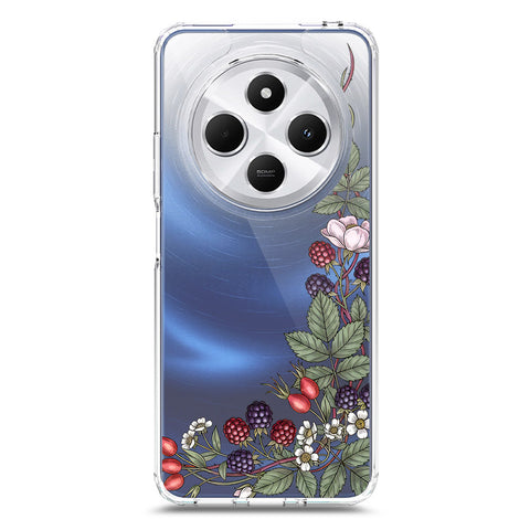 Xiaomi Redmi 14R Cover - Velvet Bloom Series - Clear Phone Case - Soft Silicon Borders