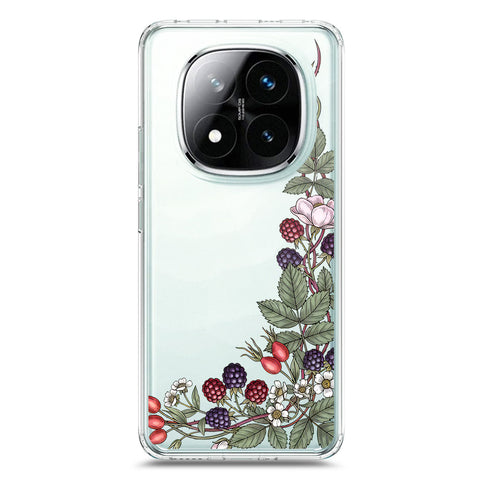 Xiaomi Redmi Note 14 Pro 5G Cover - Velvet Bloom Series - Clear Phone Case - Soft Silicon Borders