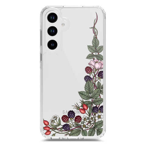 Samsung Galaxy A33 5G Cover - Velvet Bloom Series - Clear Phone Case - Soft Silicon Borders