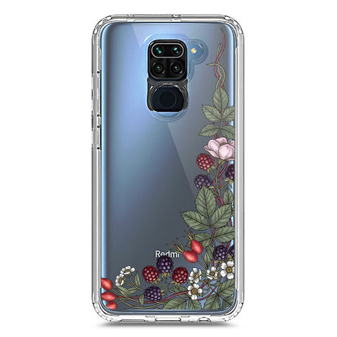 Xiaomi Redmi 10X 4G Cover - Velvet Bloom Series - Clear Phone Case - Soft Silicon Borders