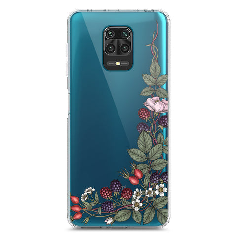 Xiaomi Poco M2 Pro Cover - Velvet Bloom Series - Clear Phone Case - Soft Silicon Borders