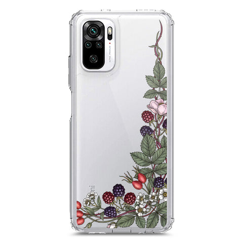 Xiaomi Redmi Note 10 4G Cover - Velvet Bloom Series - Clear Phone Case - Soft Silicon Borders