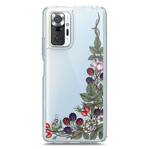 Xiaomi Redmi Note 10 Pro Max Cover - Velvet Bloom Series - Clear Phone Case - Soft Silicon Borders