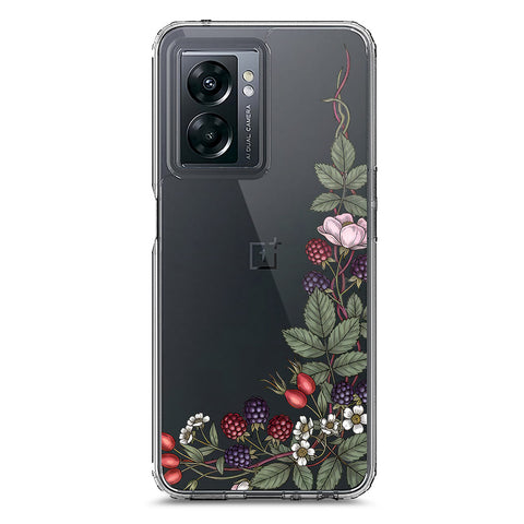 Oppo A77 5G Cover - Velvet Bloom Series - Clear Phone Case - Soft Silicon Borders