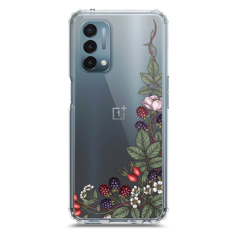 OnePlus Nord N200 5G Cover - Velvet Bloom Series - Clear Phone Case - Soft Silicon Borders