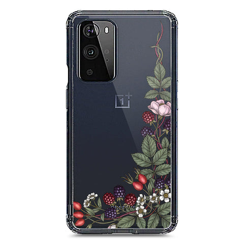 OnePlus 9 Pro Cover - Velvet Bloom Series - Clear Phone Case - Soft Silicon Borders