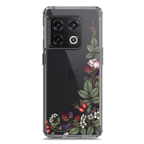 OnePlus 10 Pro Cover - Velvet Bloom Series - Clear Phone Case - Soft Silicon Borders