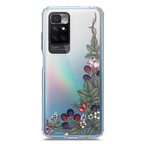 Xiaomi Redmi 10 Prime Cover - Velvet Bloom Series - Clear Phone Case - Soft Silicon Borders