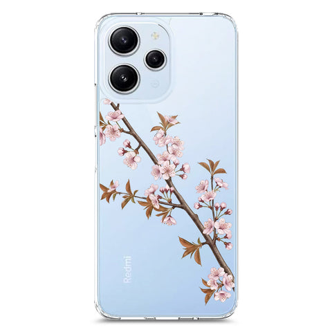 Xiaomi Redmi 12 Cover - Velvet Bloom Series - Clear Phone Case - Soft Silicon Borders