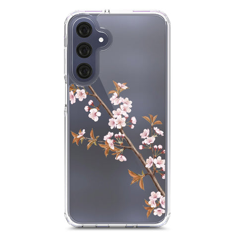 Samsung Galaxy A16 5G Cover - Velvet Bloom Series - Clear Phone Case - Soft Silicon Borders
