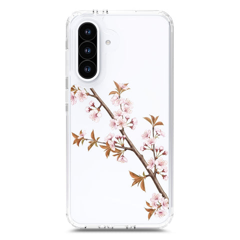Samsung Galaxy A36 Cover - Velvet Bloom Series - Clear Phone Case - Soft Silicon Borders