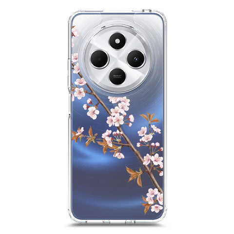 Xiaomi Redmi 14R Cover - Velvet Bloom Series - Clear Phone Case - Soft Silicon Borders