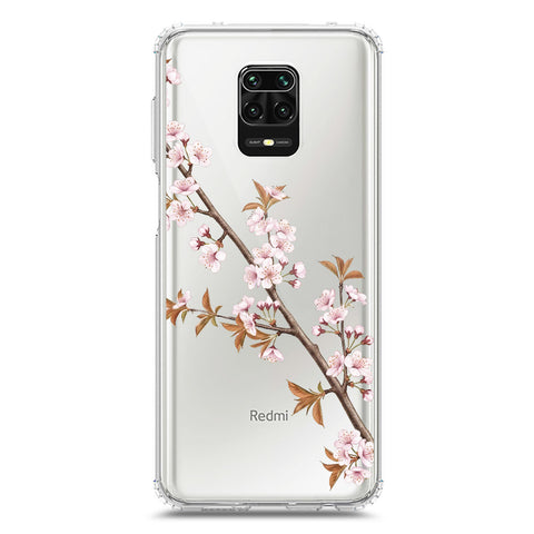 Xiaomi Redmi Note 9 Pro Max Cover - Velvet Bloom Series - Clear Phone Case - Soft Silicon Borders