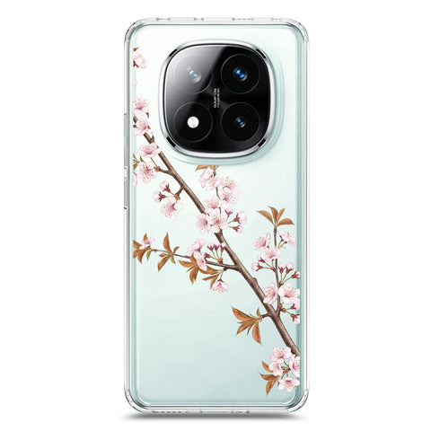 Xiaomi Redmi Note 14 Pro 5G Cover - Velvet Bloom Series - Clear Phone Case - Soft Silicon Borders