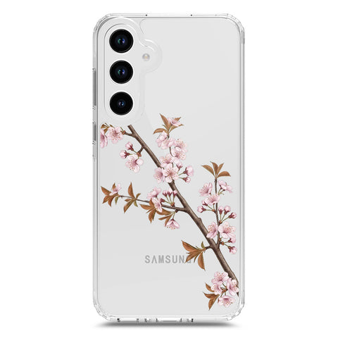 Samsung Galaxy A33 5G Cover - Velvet Bloom Series - Clear Phone Case - Soft Silicon Borders