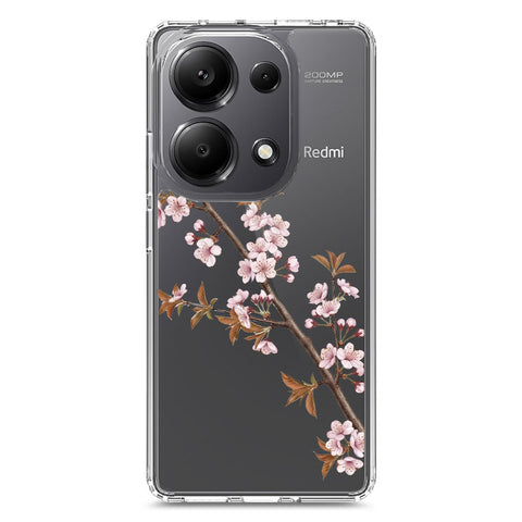 Xiaomi Poco M6 Pro 4G Cover - Velvet Bloom Series - Clear Phone Case - Soft Silicon Borders