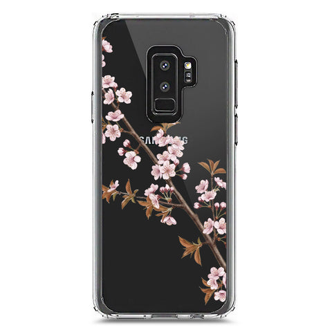 Samsung Galaxy S9 Plus Cover - Velvet Bloom Series - Clear Phone Case - Soft Silicon Borders