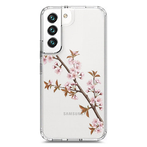 Samsung Galaxy S22 5G Cover - Velvet Bloom Series - Clear Phone Case - Soft Silicon Borders